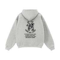 Image 4 of JUST TRUST Staple Zip Hoodie – Unisex Fleece Oversized Zip-Up