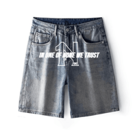 Just TRUST Vintage Straight-Leg Loose Denim Shorts