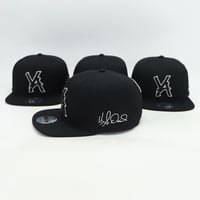 Image 2 of VA SNAPBACK BLACK/BLACK/WHITE OUTLINING 