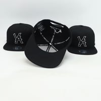 Image 4 of VA SNAPBACK BLACK/BLACK/WHITE OUTLINING 
