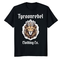 Image 1 of Tycoonrebel Crown King Lion Double Sided Black T Shirt 
