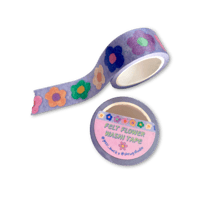 Image 1 of Felt Flower Washi Tape