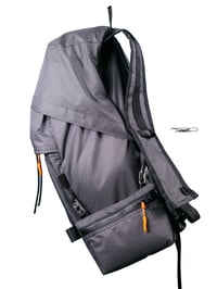 Image 3 of Unstructured Daypack • Black/ Orange