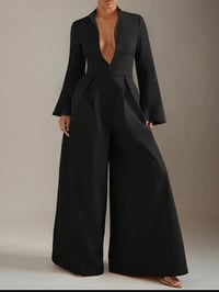 Image 1 of Black Wide Leg Jumpsuit 
