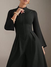 Image 5 of Black Wide Leg Jumpsuit 