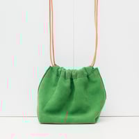 Image 3 of Scrunchy Suede Sling in happy green