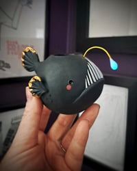 Image 1 of Limited Edition Black Agnes the Anglerfish Vase 
