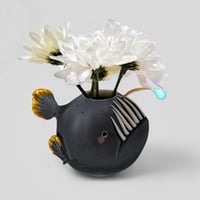 Image 2 of Limited Edition Black Agnes the Anglerfish Vase 