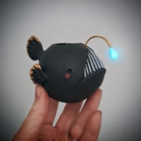 Image 3 of Limited Edition Black Agnes the Anglerfish Vase 