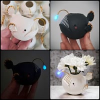 Image 5 of Limited Edition Black Agnes the Anglerfish Vase 
