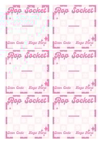 Pop Socket Cards [Printed]