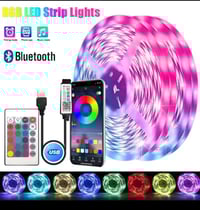 ✨ RGB LED Strip Lights – Bluetooth App Control, 1m–30m 🎶