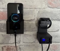 Image 2 of Wall Charging station with retractable cables and apple watch charger