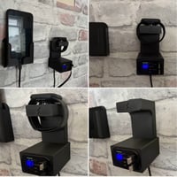 Image 3 of Wall Charging station with retractable cables and apple watch charger