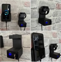 Image 2 of Wall Charging station with retractable cables and SAMSUNG  watch charger