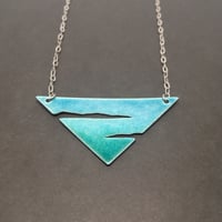 Turquoise Triangle Seascape Necklace