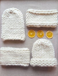 Image 1 of Merino wool set of hat and scarf - Ready to ship