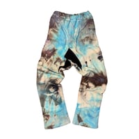 Image 1 of COZY TIE DIE Drop Crotch Pants ***Sky Storm***