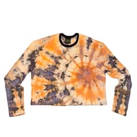 Image 1 of TIE DIE Long Sleeve Tee ***Tangerine Silver Swirl***