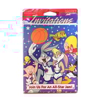 Image 1 of Vintage 1996 Space Jam Invitations USA