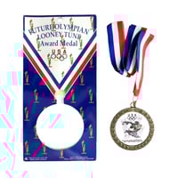 Image 2 of Vintage 1995 Looney Tunes Award medal USA