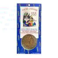 Image 1 of Vintage 1995 Looney Tunes Award medal USA