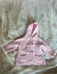 Image 1 of First Impressions Lined Knit Hooded Jacket
