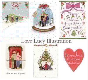 Image of Personalised Christmas Illustration
