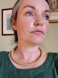 Image 3 of Straw spiral necklace