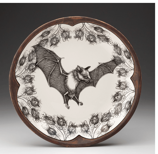 Image of Round Serving Platter (Bat, Mushrooms or Artichoke)