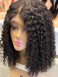 Image 2 of Kinky curly HD Lace 5x5Closure 200 Density  wig 