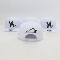 Image 3 of VA SNAPBACK WHITE/BLACK BLACK HEART