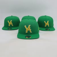 Image 1 of VA SNAPBACK GREEN/GOLD
