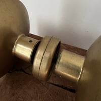 Image 5 of Set of Circular Push-Pull Door Handles in Brass (2 Sets Available)