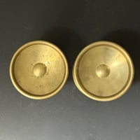 Image 6 of Set of Circular Push-Pull Door Handles in Brass (2 Sets Available)