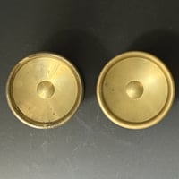 Image 7 of Set of Circular Push-Pull Door Handles in Brass (2 Sets Available)