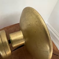Image 9 of Set of Circular Push-Pull Door Handles in Brass (2 Sets Available)