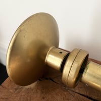 Image 10 of Set of Circular Push-Pull Door Handles in Brass (2 Sets Available)
