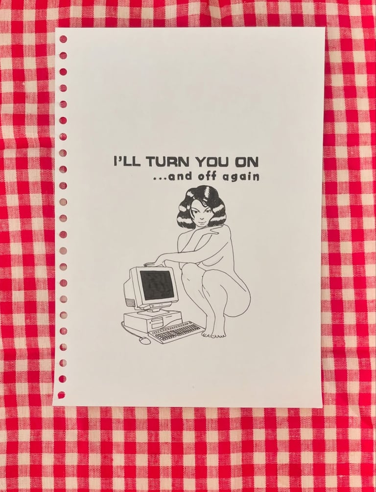 Hot Girls Want You Original A4 Drawings Image 5