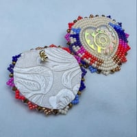 Image 2 of Vibrant beaded earrings 