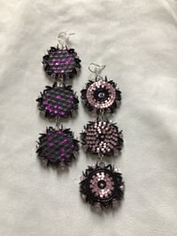Image 5 of 3-tier beaded earrings