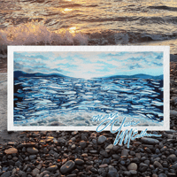 BC Coastline - Watercolour Fine Art Full Print 5.9x11.8