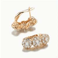 1 Pair Luxury Golden Color