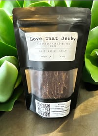 Sweet & Spicy Flavor 4oz Jerky bag Choose Crispy or Soft & Chewy