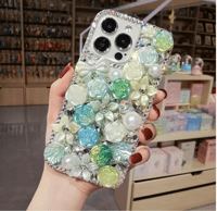 Image 3 of Fashion Luxury Butterfly, Flower Crystal Diamonds, Sparkling Diamond Light, Pure Handmade