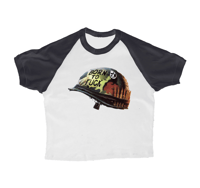 BORN TO FUCK LADIES CROPPED TEE