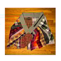 Image 1 of 1 OF 1 PATCHWORK FLANNEL PLEATED SKIRT / KILT