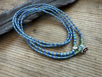 Image 5 of Meadow Flowers . seed beads and sterling silver necklace / n9