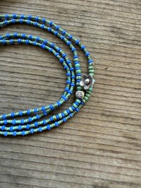 Image 6 of Meadow Flowers . seed beads and sterling silver necklace / n9