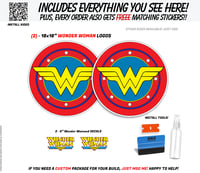 Image 1 of Wonder Woman Car Graphics Set